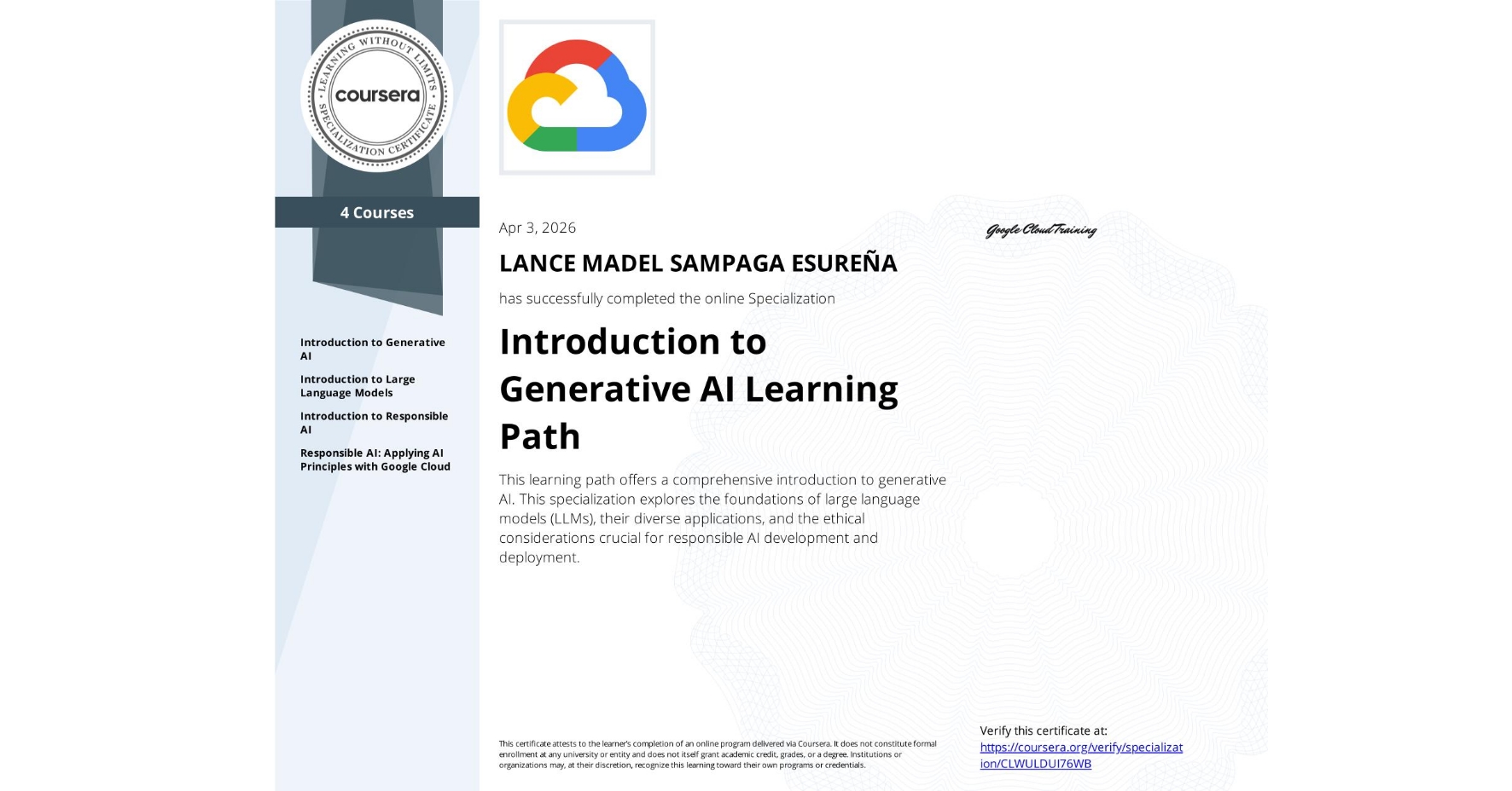 Generative AI Learning Path