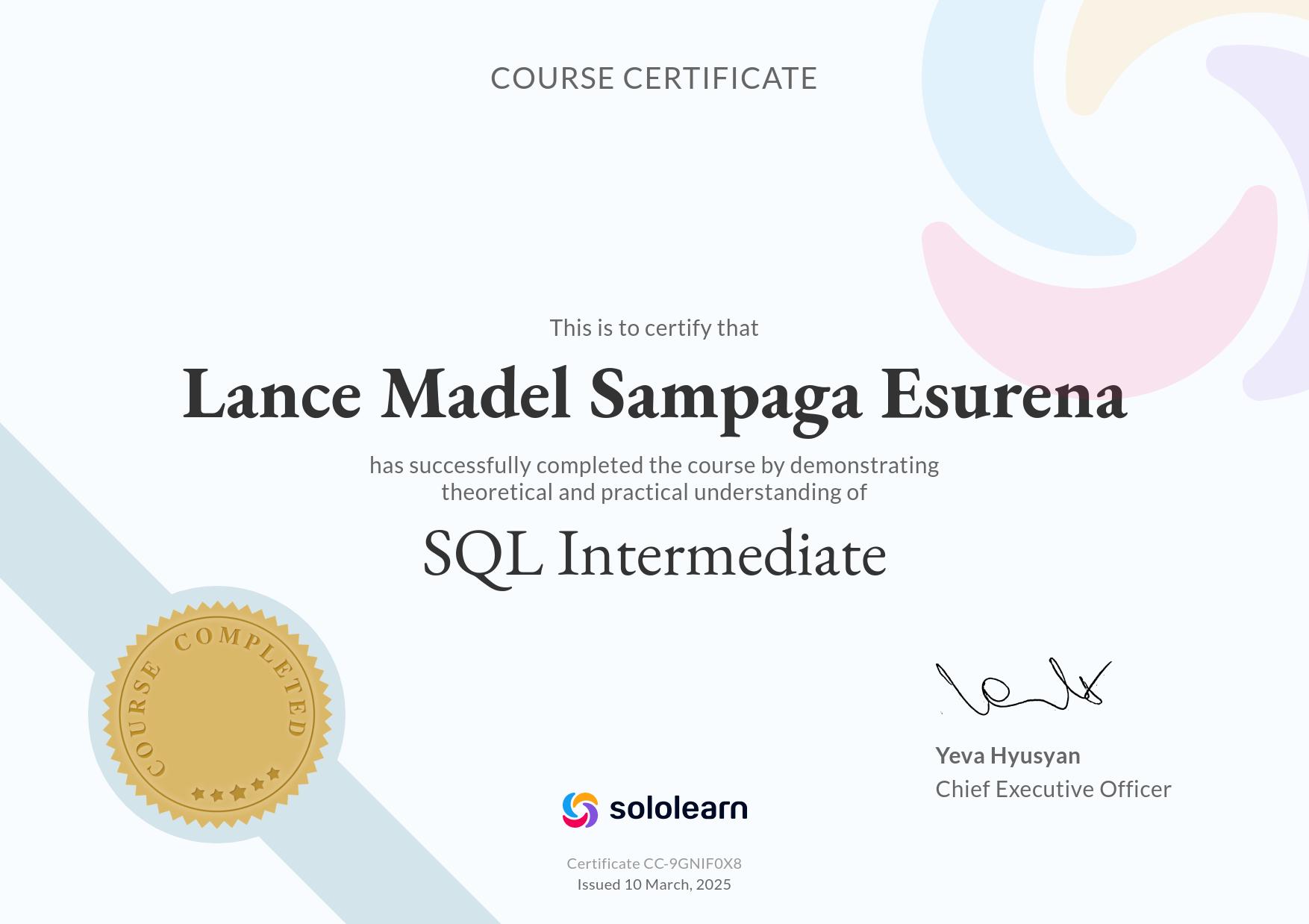 SQL Intermediate