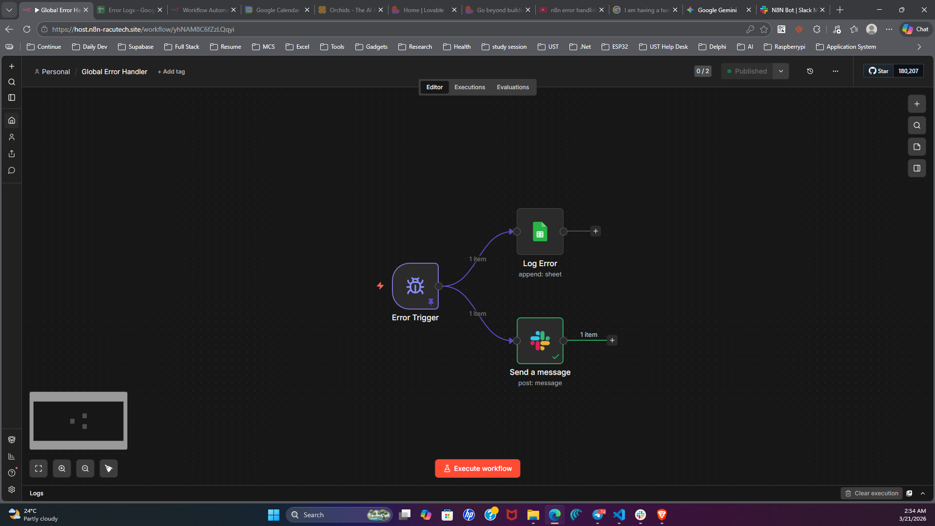 Global Error Monitor