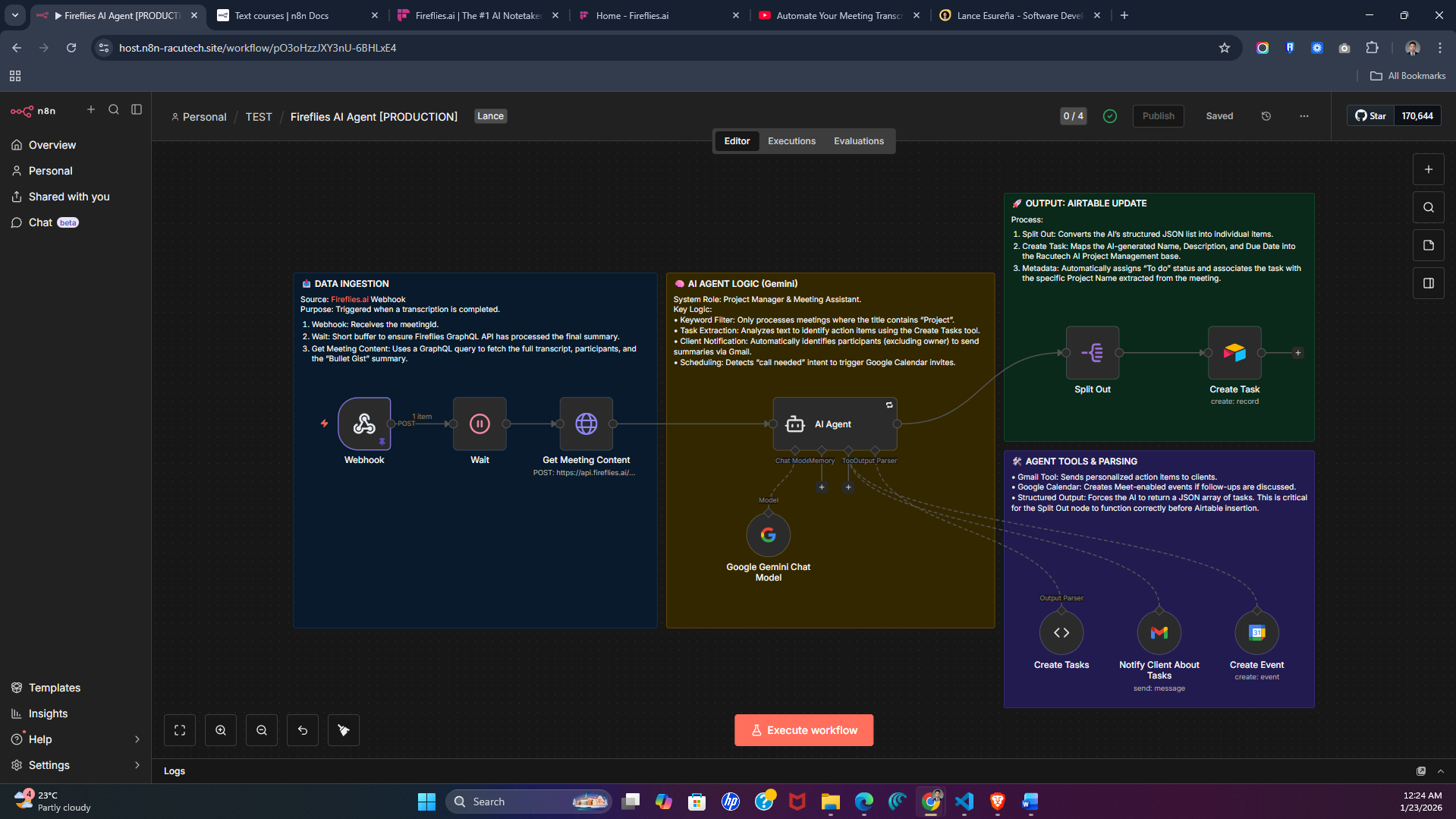 AI Project Manager & Meeting Assistant