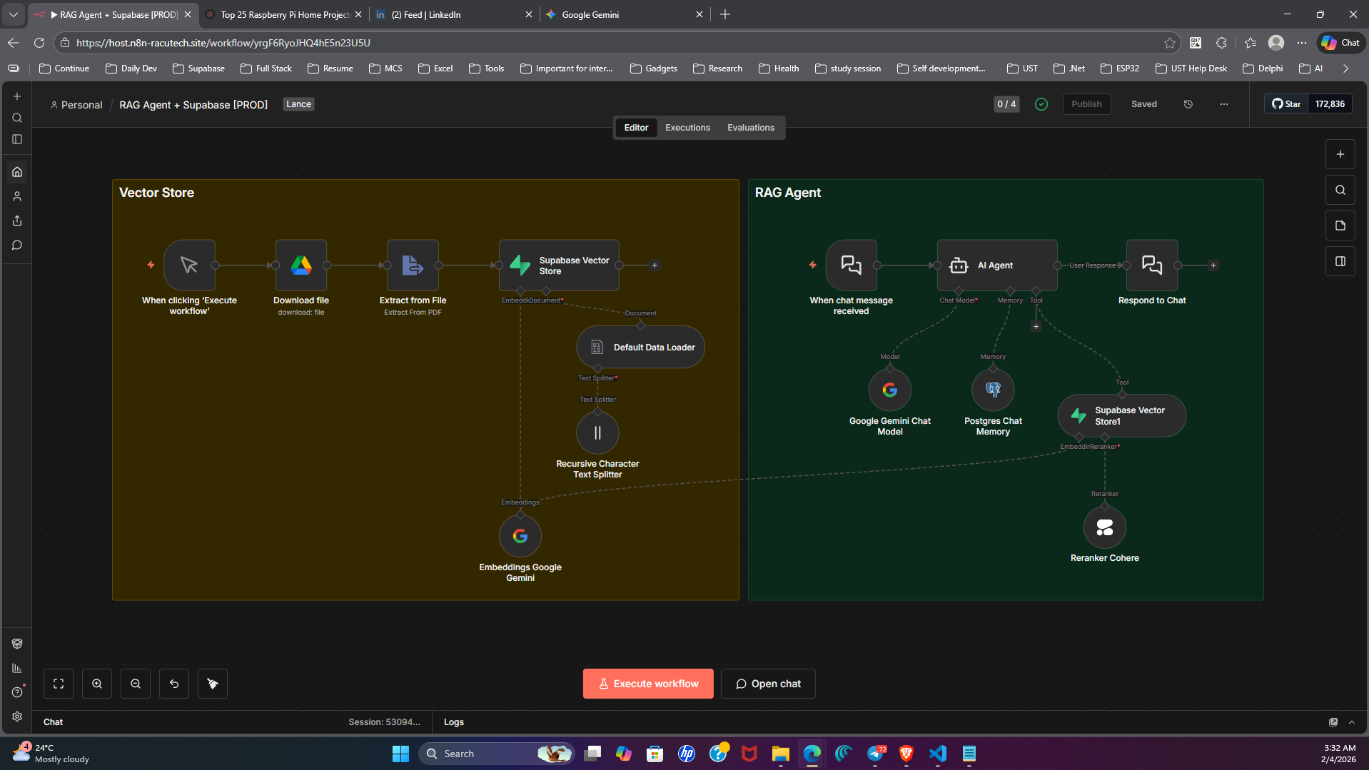Supabase-Powered AI RAG Agent