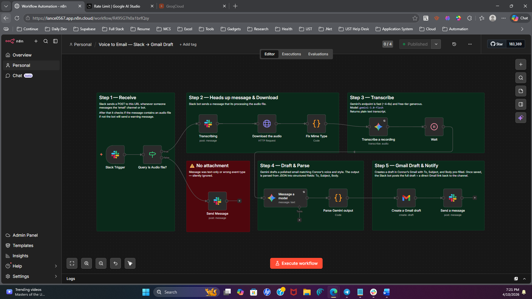 Voice to Email Automation