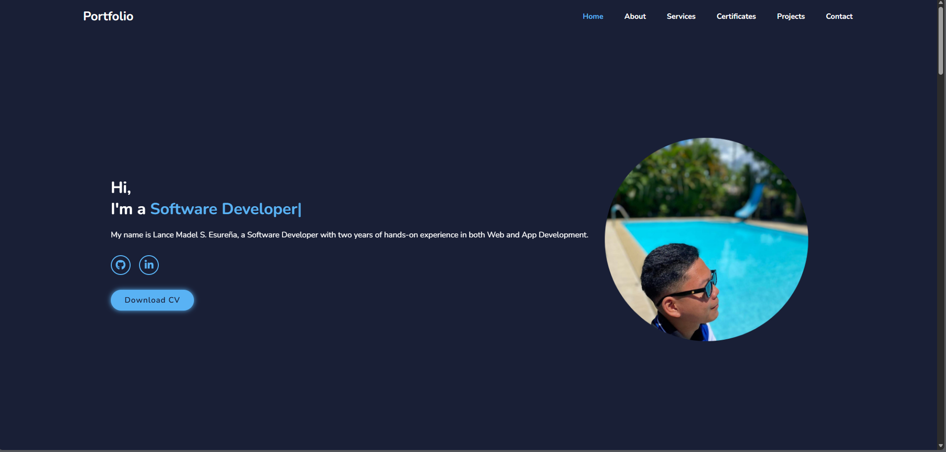 V1 Developer Portfolio