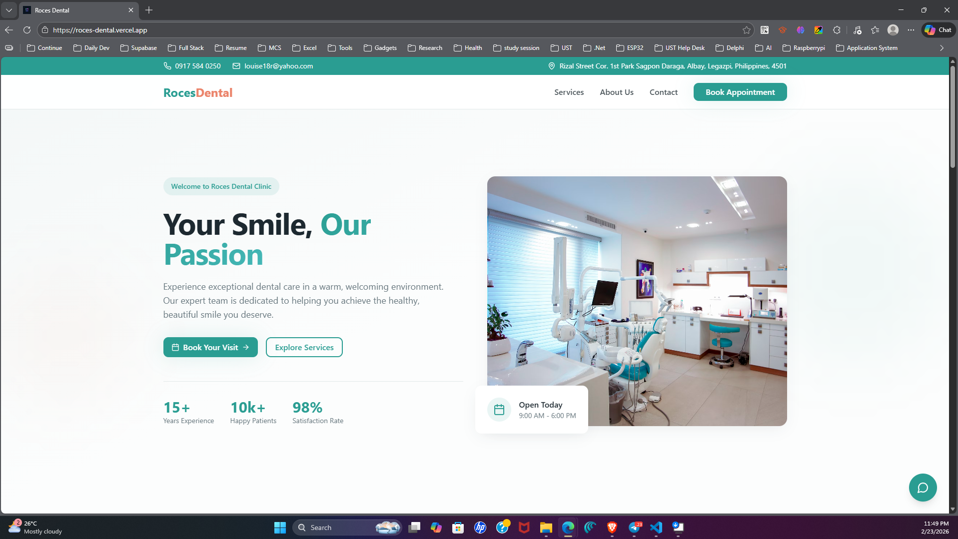 Roces Dental Web Platform
